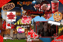 a collage of images with the words canadian yaoi on the top