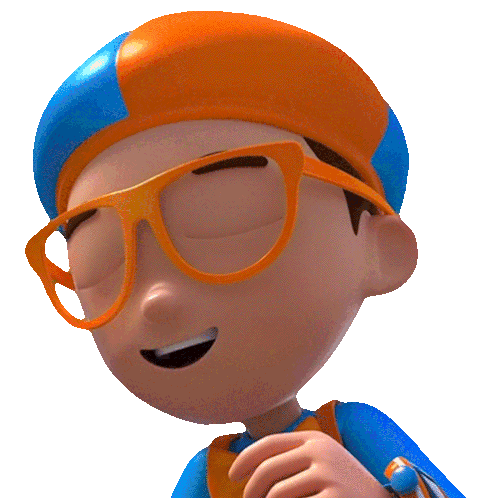 Laughing Blippi Sticker - Laughing Blippi Blippi Wonders - Educational Cartoons For Kids Stickers