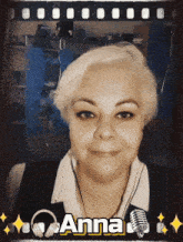 a picture of a woman with the name anna on the bottom