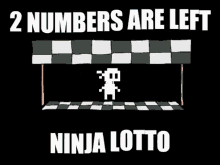 2numbers Are Left GIF - 2numbers Are Left Ninja Lotto GIFs
