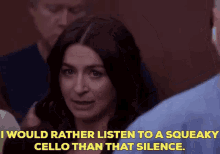 Greys Anatomy Amelia Shepherd GIF - Greys Anatomy Amelia Shepherd I Would Rather Listen To A Squeaky Cello GIFs