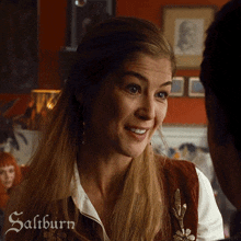 Smiling Elspeth Catton GIF