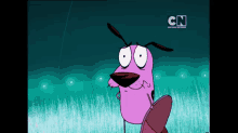 courage the cowardly dog confused question mark reaction cartoon