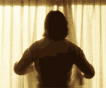 Sebastian Stan Window GIF - Sebastian Stan Window Curtain GIFs