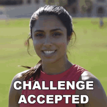 Challenge Accepted Michelle Khare GIF - Challenge Accepted Michelle Khare I Accept The Challenge GIFs