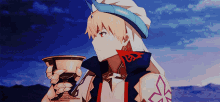 Fate Grand Order Drink GIF - Fate Grand Order Drink Babylonia GIFs