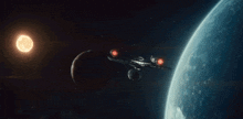Flying Spaceship Star Trek Strange New Worlds GIF