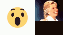 Hillary Wow GIF - Hillary Wow Emoji GIFs