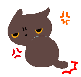 Angry Cat Angry Sticker - Angry Cat Angry Kutsushita Nyanko Stickers