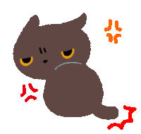 Angry Cat Angry Sticker - Angry Cat Angry Kutsushita Nyanko Stickers