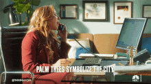 Palm Trees Symbolize The City Mr Mayor GIF - Palm Trees Symbolize The City Mr Mayor Phone Call GIFs