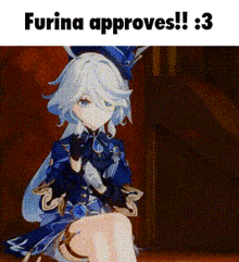 Furina Approves GIF - Furina Approves GIFs