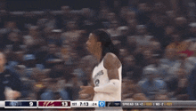 a basketball player for the memphis grizzlies shakes hands with another player
