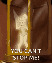 Tinker Bell Trapped GIF - Tinker Bell Trapped You Cant Stop GIFs