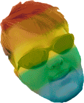 Jeddos Rainbow Face Sticker - Jeddos Rainbow Face Colorful Stickers