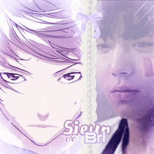 a picture of a man and a picture of a woman with the name sienn de bri on the bottom