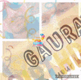 a collage of three pictures of a man with the name aurav