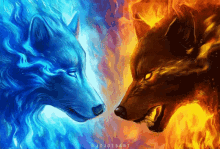 wolf ice wolf fire wolf