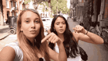 two girls girlfriends selfie hot