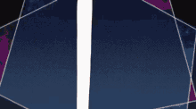 a purple and blue background with a white glowing object