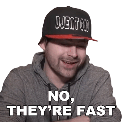 No Theyre Fast Jared Dines Sticker - No Theyre Fast Jared Dines The Dickeydines Show Stickers