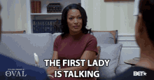 The First Lady Is Talking Victoria Franklin GIF - The First Lady Is Talking Victoria Franklin Kron Moore GIFs