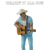 Alkin It All Out Jon Pardi Sticker - Alkin It All Out Jon Pardi Tequila Little Time Song Stickers