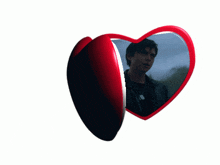 a picture of a man in a heart shaped frame with the words ' abercrombie & fitch ' on it