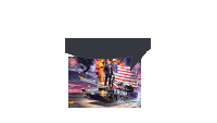 a picture of a tank that says trump on the side