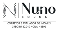 a black and white logo for nuno souza