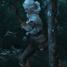 running away ciri the witcher the witcher3wild hunt escaping
