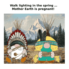 Native American Gnome GIF - Native American Gnome Animated Meme GIFs