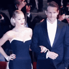 Cannes GIF - Blake Lively Ryan Reynolds Red Carpet GIFs