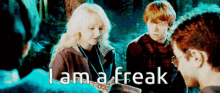 I Am A Freak Harry Potter GIF - I Am A Freak Harry Potter Luna Lovegood GIFs