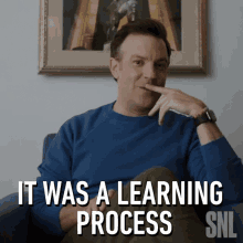 It Was A Learning Process Jason Sudeikis GIF - It Was A Learning Process Jason Sudeikis Saturday Night Live GIFs