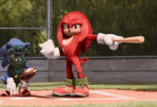 Sonic Movie2 Knuckles GIF - Sonic Movie2 Knuckles Baseball GIFs
