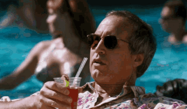 chevy chase vacation pool scene