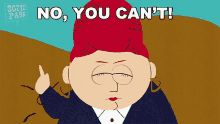 No You Cant Sheila Broflovski GIF - No You Cant Sheila Broflovski South Park GIFs