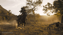 Riding A Horse Pionsenay GIF - Riding A Horse Pionsenay Horizon An American Saga GIFs