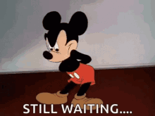Mickey Mouse Impatient GIF