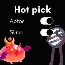 a picture of a devil and a coin with the words hot pick at the top