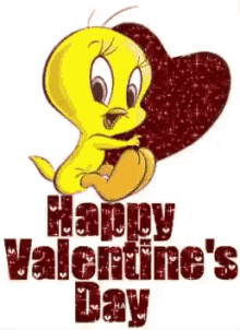 Tweety Valentine Card GIF - Tweety Valentine Card Happy Valentines Day GIFs