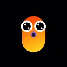 a cartoon drawing of a face with lightning bolts coming out of its eyes .