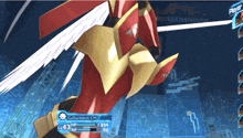 a video game character named gallardmon cm has a lv 43 hp 394 sp 92