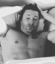In Bed Jensen Ackles GIF - In Bed Jensen Ackles Shirtless GIFs