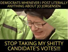 Jo Jorgensen Crying GIF - Jo Jorgensen Crying Democrats GIFs