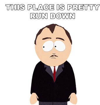 This Place Is Pretty Run Down South Park Sticker - This Place Is Pretty Run Down South Park S4ep17 Stickers