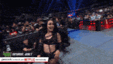 a peacock advertisement for a wrestling show on saturday june 7th