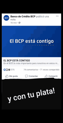 Banco De Credito Bcp GIF - Banco De Credito Bcp Y Con Tu Plata GIFs