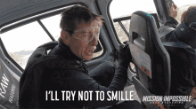 Ill Try Not To Smile Ethan Hunt GIF
